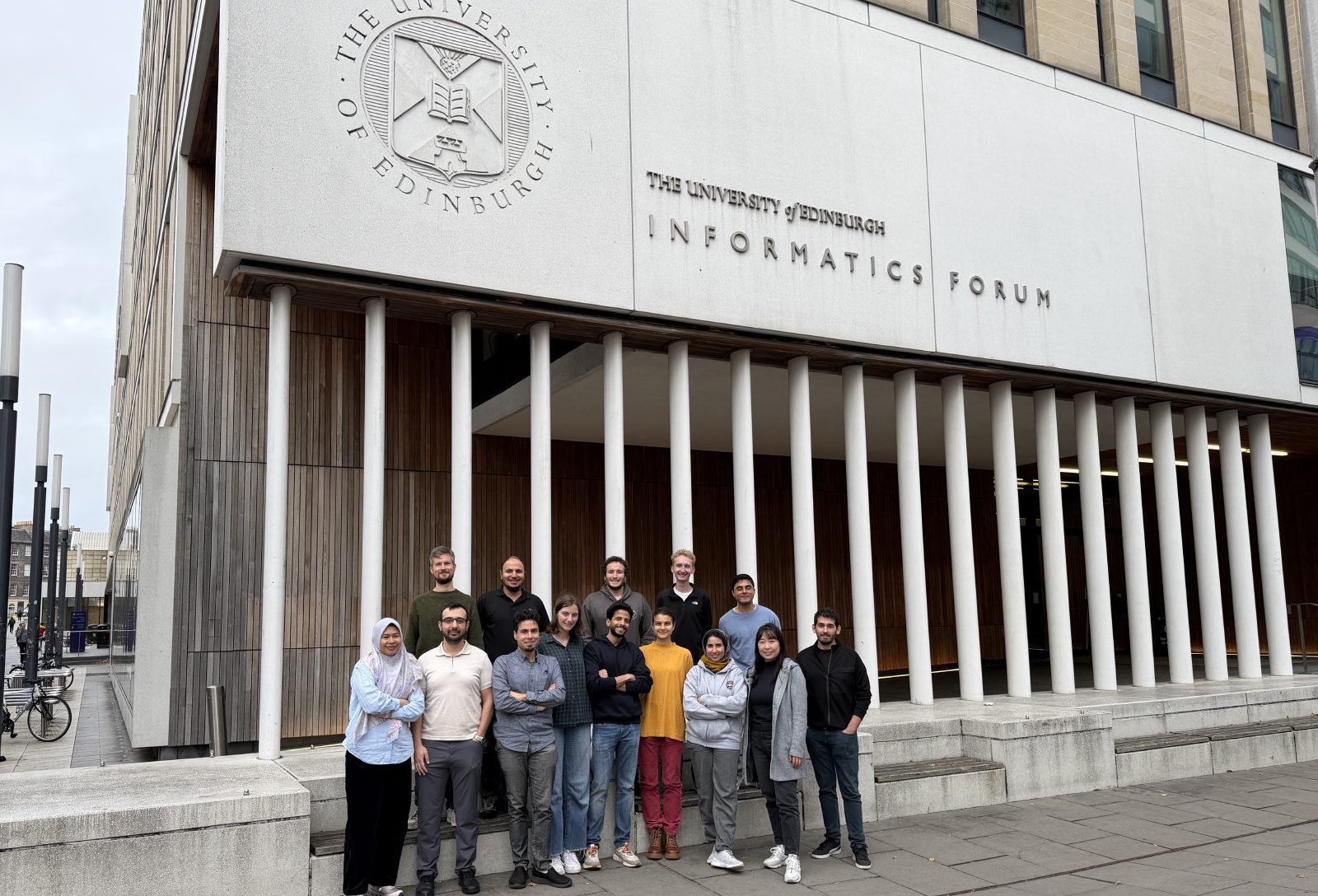 The SMASH team outside the Informatics Forum